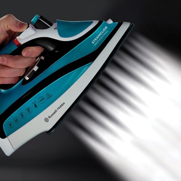 Russell Hobbs 21370 Steamglide Professional Iron, 2600 W - Blue and Black - Image 4