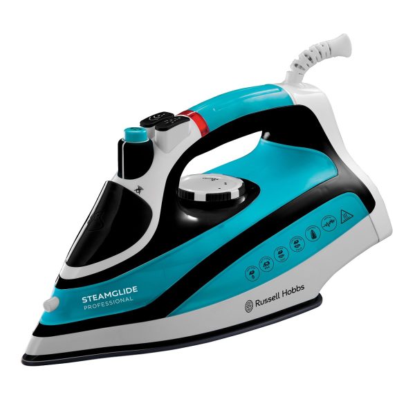 Russell Hobbs 21370 Steamglide Professional Iron, 2600 W - Blue and Black